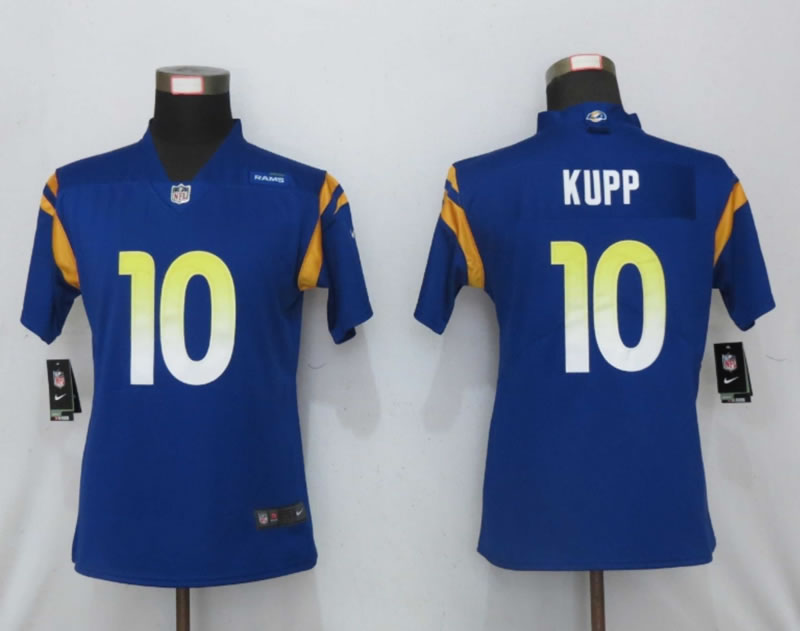 Women Nike Los Angeles Rams 10 Kupp Royal Vapor Limited Jersey,We sell and wholesale Women Nike Los Angeles Rams 10 Kupp Royal Vapor Limited Jersey on line form chian!